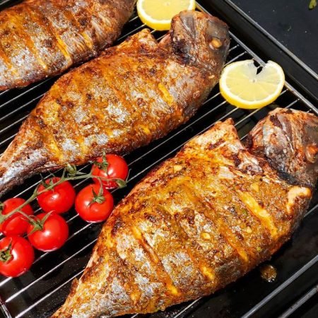 Grilled whole fish