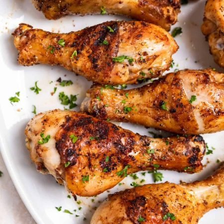 Oven grilled drum sticks
