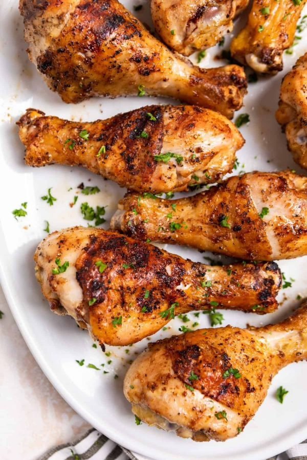 Oven grilled drum sticks