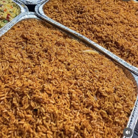 Tray of Jollof Rice