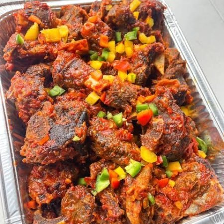 Tray of Peppered Beef