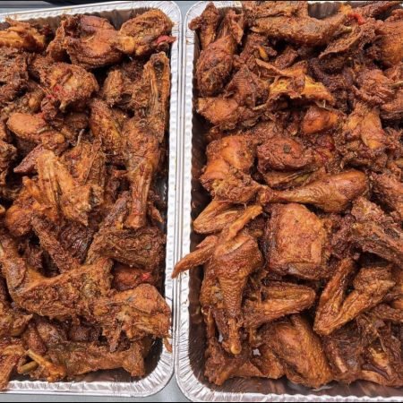 Tray of Peppered Hard Chicken