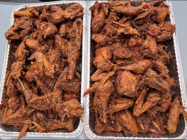 Tray of Peppered Hard Chicken