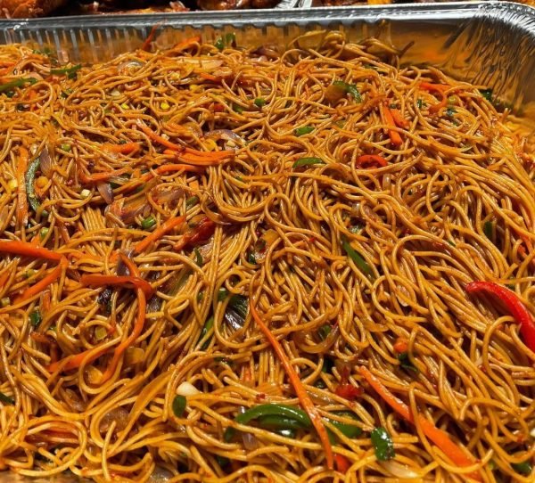 Tray of Stir Fry Spaghetti