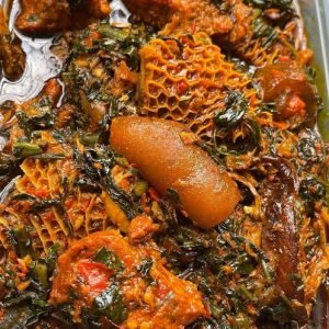 Tray of Efo riro