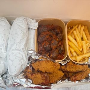Shawarma & Suya Platter