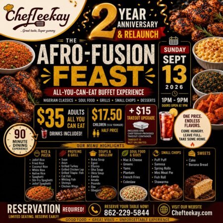 Chef Teekay Afro-Fusion Buffet